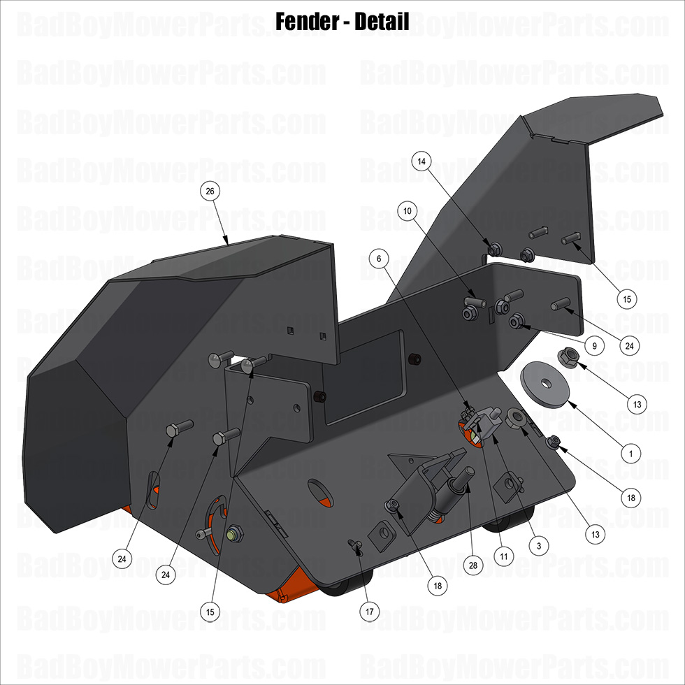 2025 Revolt (36" Deck) - Fender - Detail